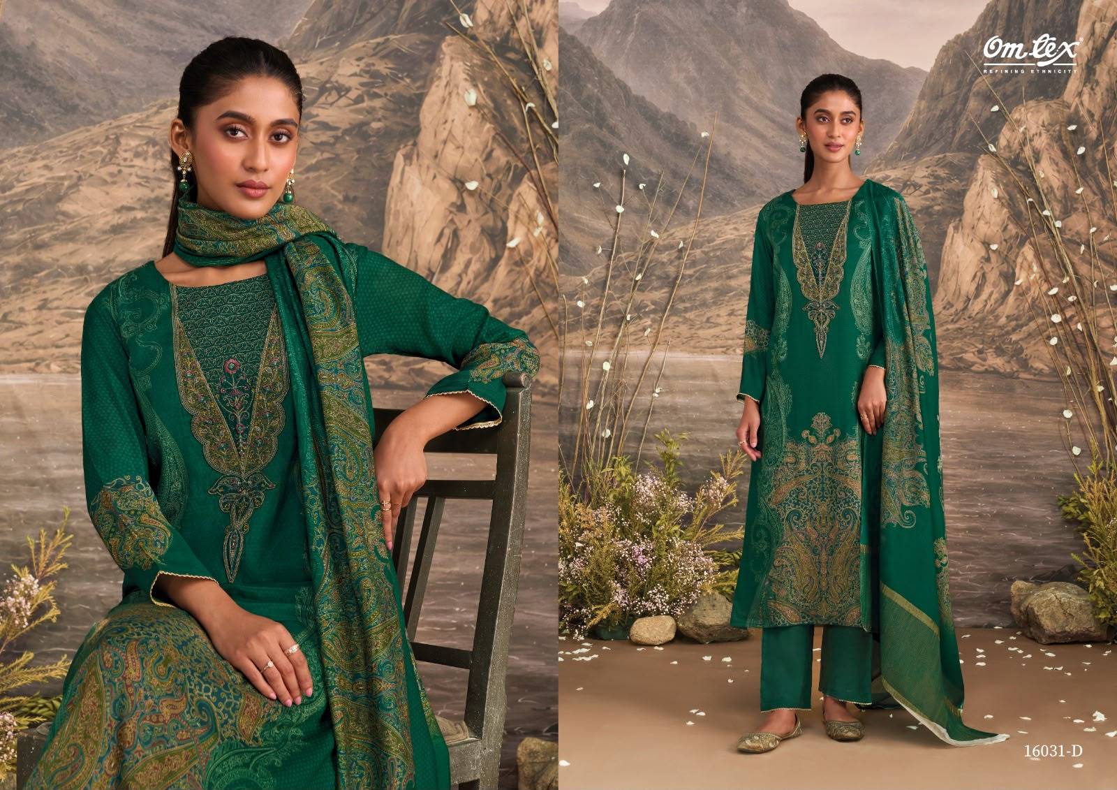 EMBER By Om Tex 16031 SERIES Beautiful Festive Suits Stylish Colorful Fancy Casual Wear & Ethnic Wear MUSLEEN SILK Dresses At Wholesale Price